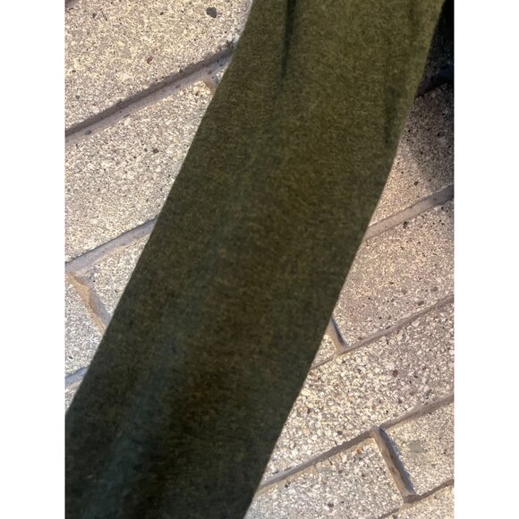 Dark Green Long-Sleeve Knit Pullover Sweater By 01.Algo Size M 100% Merino Wool - Picture 3 of 8